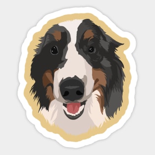 cute dog face 2 Sticker